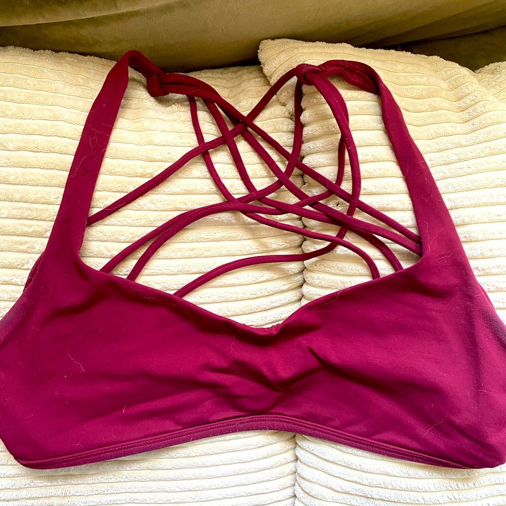 Lululemon athletica burgundy bra